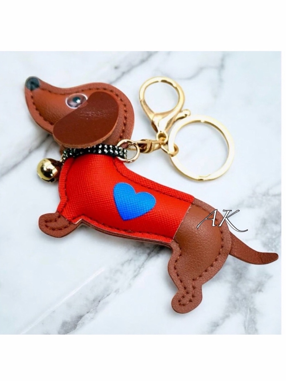 Dachshund Bag Charm Keychain 🐾 Doxie Wiener